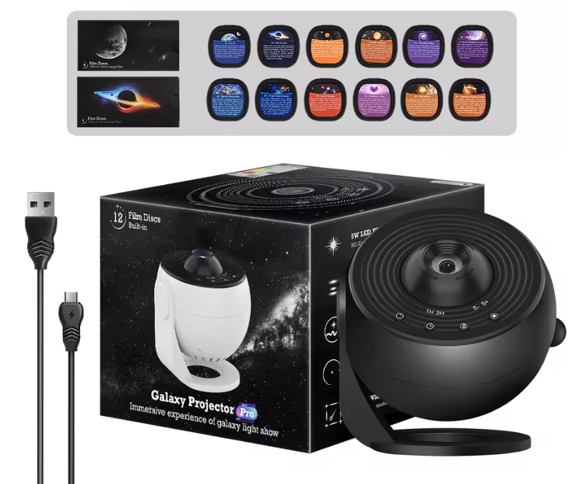 13-in-1 Galaxy Projektor & Sternenhimmel Nachtlicht – 360° Planetarium mit Timer
